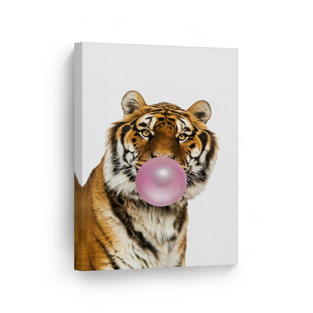 Tiger Roar Watercolor Home Decor Room HD Canvas Print Picture Wall Art Painting